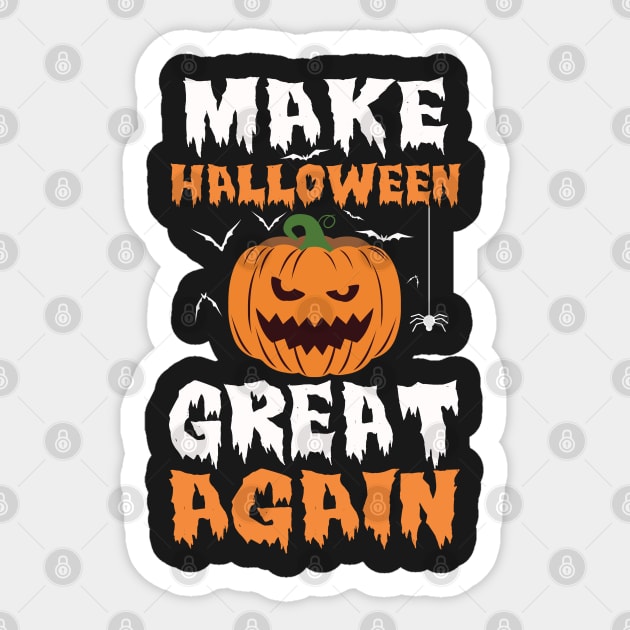 Make Halloween Great Again Sticker by KsuAnn